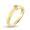 Billede af Ring "Sparkling Detail" 14 karat guld m. synt. sten