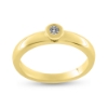 Billede af Ring "Sparkling Detail" 14 karat guld m. synt. sten