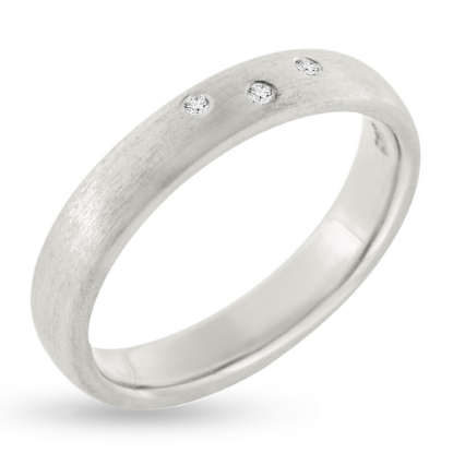 Billede af Ring med 3* 0,01 w/vs. i stjernedrys 925s