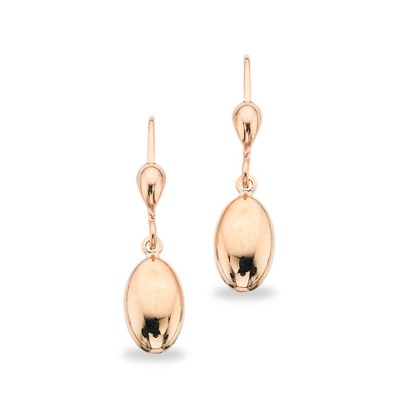 Billede af Ørebøjler oval dråbe 8 kt.