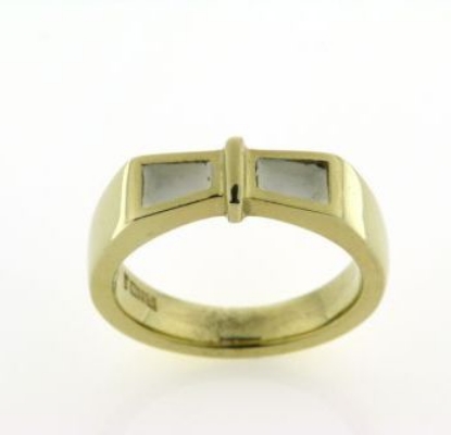Billede af Tand ring m. 2, 8 kt. facon 8,3 gr (prisen er excl. guld)