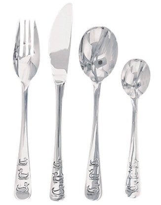 Billede af Nordahl Andersen barnebestik rustfrit stål AND 4-dele