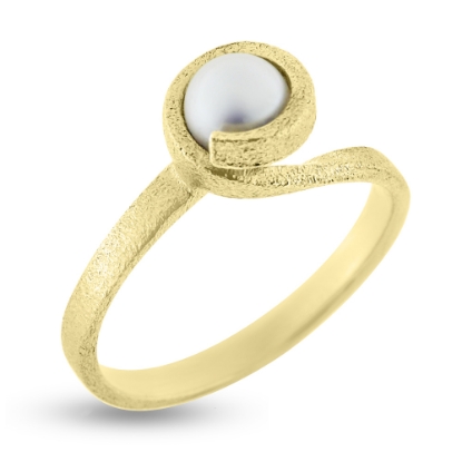 Billede af Ring perle ferskvand 5-5½ mm.