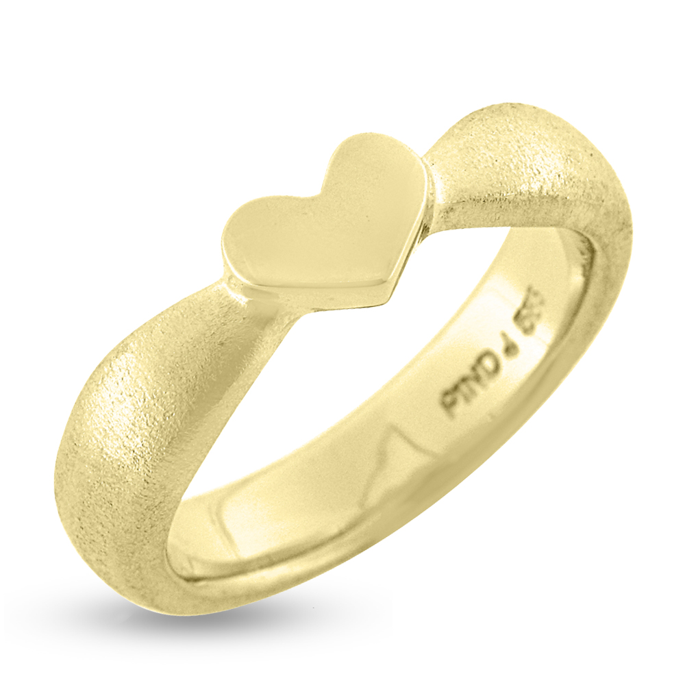 Ring hjerte, br. 5 mm. 14 kt. (hjertering) facon 6,6 gr. (prisen er ...