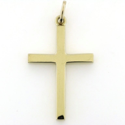 Billede af Vedhæng Kors 925 s. forgyldt (forgyldning vil blive slidt af ved brug !)