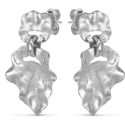 Billede af ENAMEL Copenhagen Windy Small ørering sølv