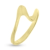Billede af Guldring forskudt  8 kt. 333 facon + 2,3 gr. (prisen er excl. guld)
