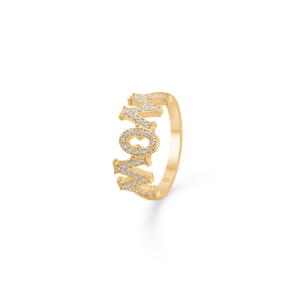 Billede af Mads Z "Wow/Mom" ring 14 kt. m. 0,23 ct. W.SI str. 54

