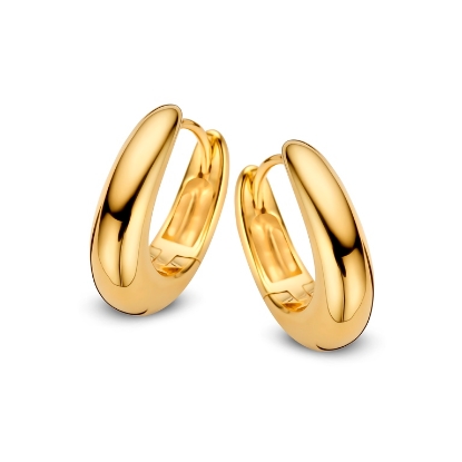 Billede af Spirit Icons Callas øreringe Small forgyldt sølv