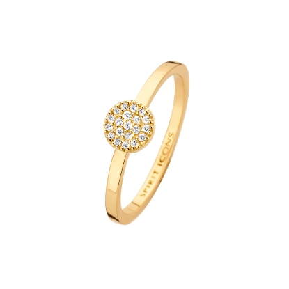 Billede af Spirit Icons Mini ring 14 karat guld med 0,10 ct. w/vs str. 48-60