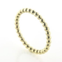 Billede af Ring kugler hele vejen rundt, br. 2,1 mm. massiv, str. 60-69. 14 kt.