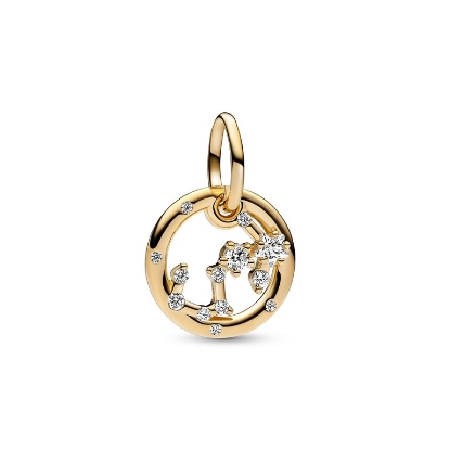 Billede af Pandora Zodiac Scorpio charm forgyldt metalblanding m. cz (Skorpion)