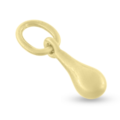 Billede af Vedhæng "Solid Drop Small" dråbe 925s forgyldt sølv