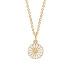 Billede af Lund Copenhagen Marguerit collier 11 mm forgyldt sølv (45-48 cm)