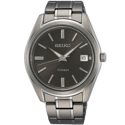 Billede af Seiko Essential herreur titanium mørkegrå skive 40mm 10bar