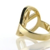 Billede af Ring, fredstegn (peace tegn) dia. 19 mm. 8 kt.
