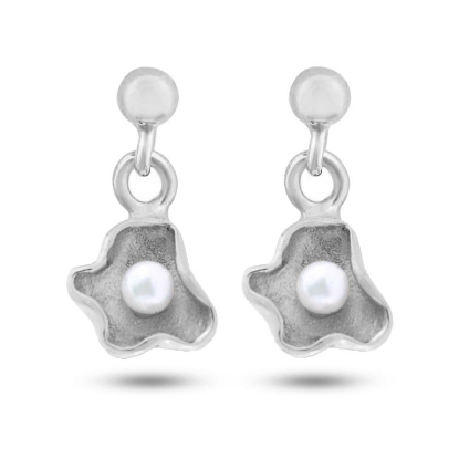 Billede af Ørehængere "Treasured Waterbed" i sølv