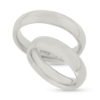 Billede af Vielses & Forlovelses ringe, isat brill. 0,03 w/pi i d-ring 925s.