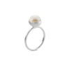 Billede af Susanne Friis Bjørner Ring sølv ferskvandsperle 8mm str. 51
