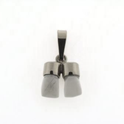 Billede af Tand vedh. m. 2 tænder 925 s