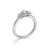 Billede af Mads Z "Crown Trinity" ring 14 kt hvidguld m. 0,34ct. W.SI str. 50