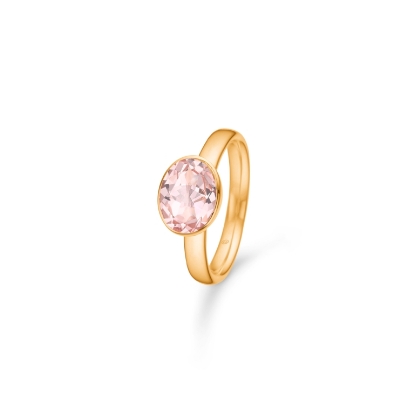 Billede af Mads Z "Darling" ring 14 kt. guld m. pink morganit (str. 50-60)