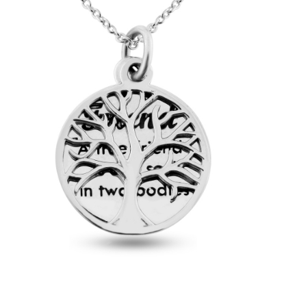 Billede af By Pind halskæde sølv Friend tree of Life (40, 45 eller 50 cm)