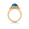 Billede af Julie Sandlau Prime Sapphire Blue ring forgyldt sølv safirblå krystal cz str. 48