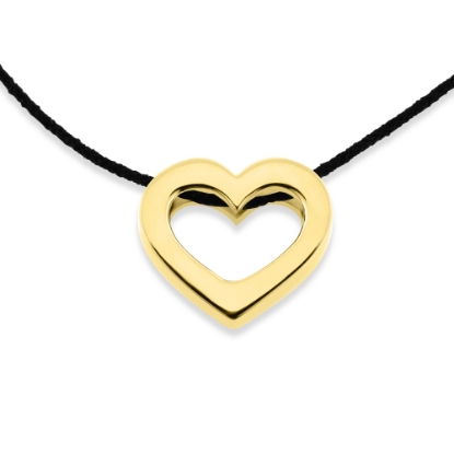 Billede af Vedhæng hjerte, åbent massivt