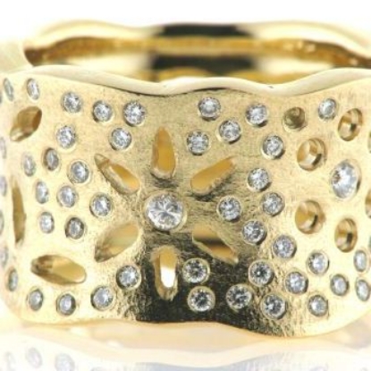 Billede af Brillanter fattet i gnidefatn.(forrivning) evt. fattet ifusionsring, incl. stene, priser FRA