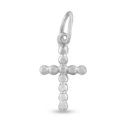 Billede af Vedhæng kors 10*14 mm. ovalt øsken 925s