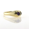 Billede af Ring 5 mm cabochon sleben sten 8 kt. 