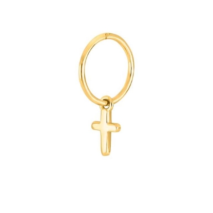 Billede af Nordahl Andersen SON creol m. kors forgyldt stål (1 stk.)