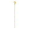 Billede af Jane Kønig Half Moon Chain Stud ørering forgyldt sølv (1 stk)