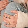 Billede af WiOGA Freya ring forgyldt sølv (str. 54)