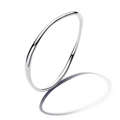 Billede af Pandora Organisk Formet armring sølv (19 cm)