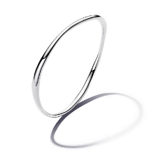 Billede af Pandora Organisk Formet armring sølv (17 cm)