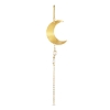 Billede af Jane Kønig Half Moon With Pearl Chain ørering forgyldt sølv (1 stk)
