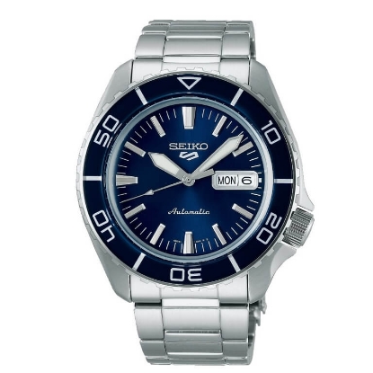 Billede af Seiko 5 Sports Automatic ur stål blå skive 42mm 10bar