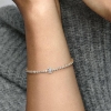 Billede af Pandora Funklende Halo Tennisarmbånd forgyldt metalblanding (18 cm)
