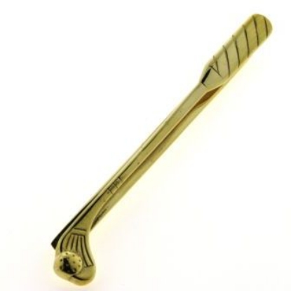 Billede af Slipsenål golfkølle  925s. - 925s forgyldt - 8 kt. - 14 kt.