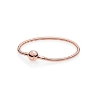 Billede af Pandora armbånd sølv rose rund p-lås str. 17 cm.  