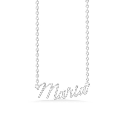 Billede af Studio Z "Name Tag - MARIA" halskæde sølv (40-45 cm)