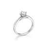 Billede af Mads Z "Crown" ring 14 kt hvidguld m. 0,50ct. W.SI str 60