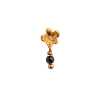 Billede af STINE A Tres Petit Garden Flower ørering forgyldt sølv m. sort spinel (1 stk)
