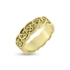 Billede af Ring med mønster, br. 7,1 mm. 925s. forgyldt