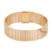 Billede af Armbånd mursten 14kt 17rk bredde 17,0mm 18,5cm