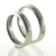 Billede af Viel. & Forlov. ringe, børstet 925 s....