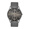 Billede af Skagen Designs Herreur, stål, mørk skive m/rosa index 40 mm., kronograf, mesh lænke 