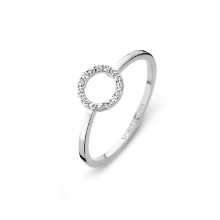 Billede af Spirit Icons Halo ring 14 karat hvg. med ialt 0,075 ct. w/vs str. 51